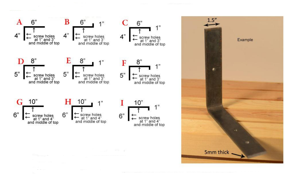 Industrial floating shelf bracket metal shelf brackets cast iron beveled holes 12 wall mount shelves bracket