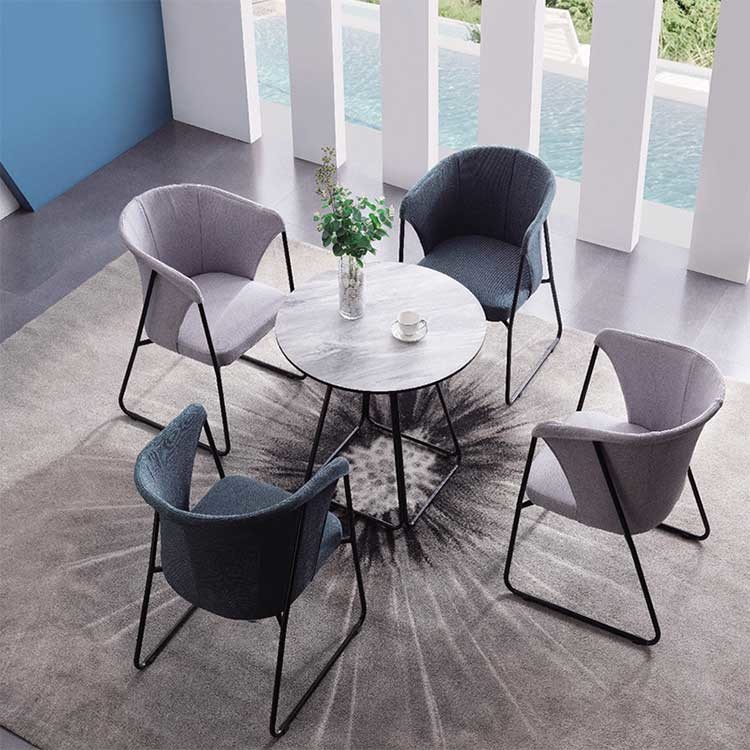 Fabric Single Comfortable Lounge Chairs Living Room High Resilience Sponge