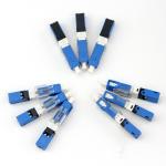 0.3dB Max Loss Optical Fiber Connector , Telecom Cable Fast Ftth Cable Connector