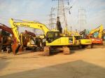 Yellow Komatsu Wheeled Excavator , 22 Ton Komatsu Excavators PC220LC-8