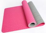 6mm pink colour two layer non-slip TPE yoga mat