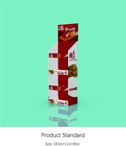 Quality POS Paper Display Stand 4 Shelf Corrugated Display Rack For Sauce Foods wholesale