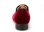 OEM Mens Velvet Loafers Embroidered Flat Casual Shoes Male Footwear For Party