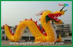 Custom Yellow Inflatable Chinese Dragon Inflatable Cartoon Characters For