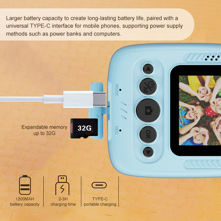 X11S Mini Dual Lens Kids Camera 1080P Bunny Cartoon Children Camera Adorable Toy Kids Selfie Digital Camera As Gift Prize