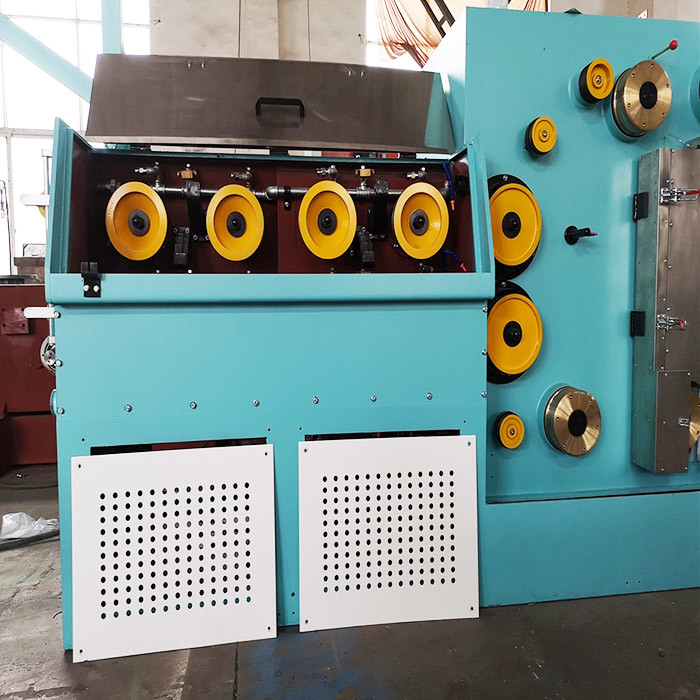 Horizontal Vertical Type Electric Copper Fine Wire Drawing Making Machine With Online Annealer