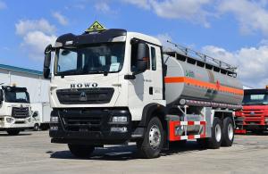 Quality Howo Oil Truck 20 Cubic 10 Tires Howo TX Model Fuel Tanker 6*4 Flat Roof 350hp wholesale