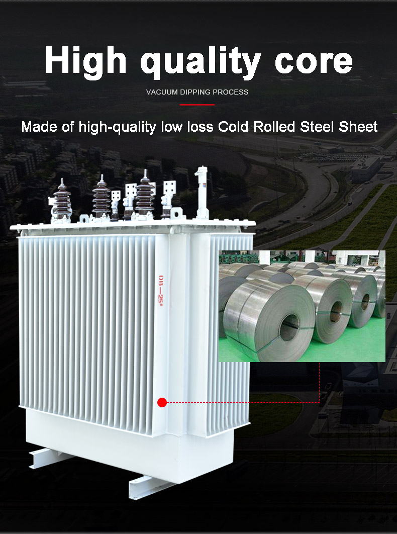 S11 Three Phase Oil Immersed Oil-Immersed Type Transformer Oil-Filled Electric Transformer