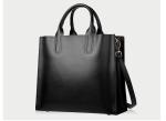 Three sizes PU leather tote one-shouldered crossbody custom logo women's handbag