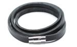 Leather Bracelet, Stainless Steel Clasp