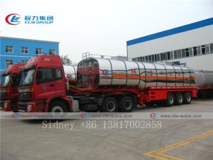 Quality 60cbm Aluminum Alloy Chemical Saline Solution Tanker Semi Trailer wholesale