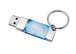 Factory customized Show Life Brand 16G 2.0 green led light Crystal USB with