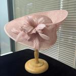 Horse Racing Festival Millinery Supplies Feather And Sinamay Hat Fascinator