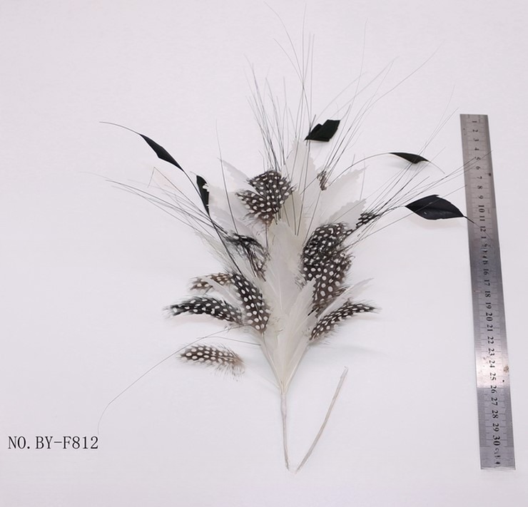 10x30cm Goose Feather Mounts Party Decor Guinea Fowl Peacock Feather Flowers
