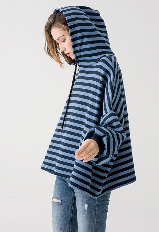 Women Boutique Clothes Custom Stripe Hoodies Sweatshirts