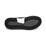 Pigskin Lining Euro 39 Size Anti Skid Leather Sneakers Black Grey