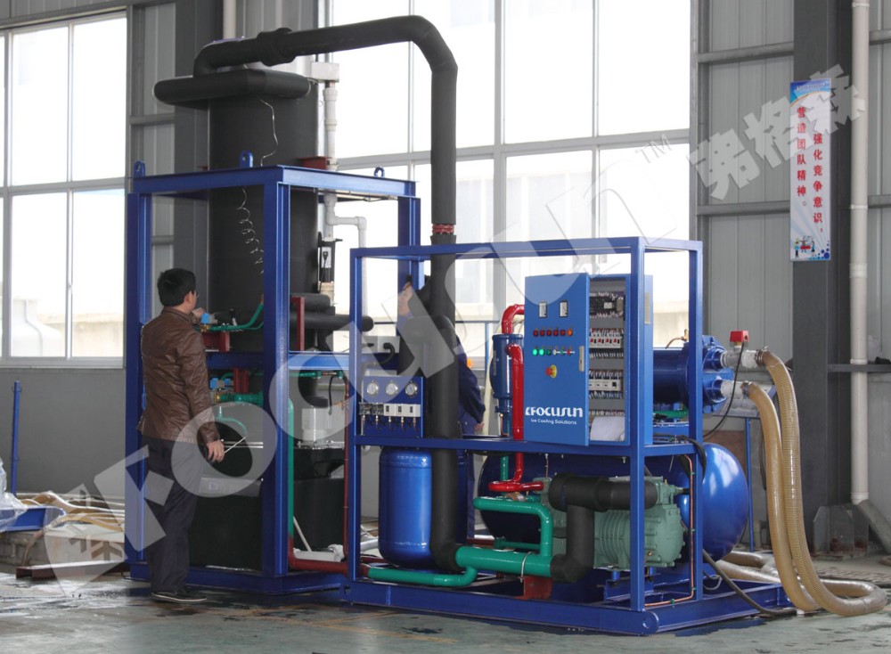 Pump Driven 10 Tons Automatic Tube Ice Machine for Large Scale Production