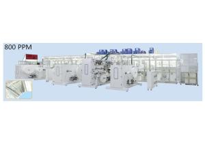 Quality Mitsubishi System 98% Passing 0.6Mpa Diaper Manufacturing Machine wholesale