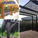 Waterproof Circular Pergola Patio Canopy Aluminum Alloy Profiles