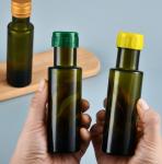 Customized Olive Green Glass Essential Oil Bottle 50ml/100ml Luxury Cooking Oil