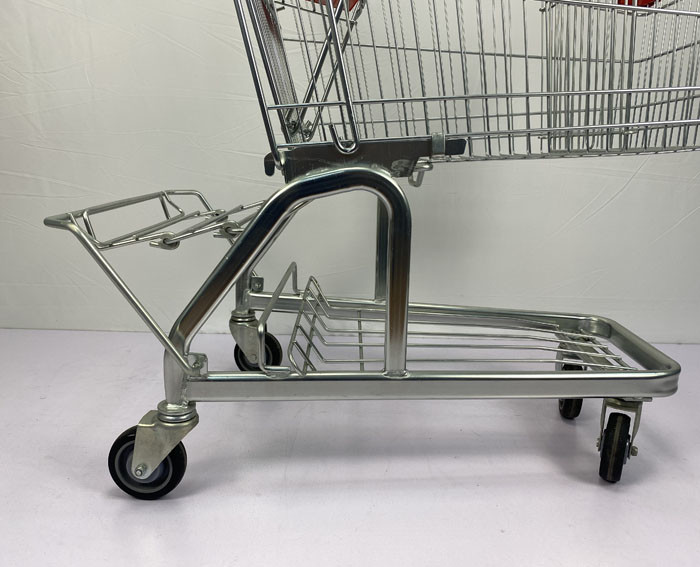 German Style Large Capacity Supermarket Metal Cart Carrying Heavy High Quality Wholesale