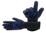 30 CM Safety Heat Resistant Work Gloves Blue Silicone Print Material