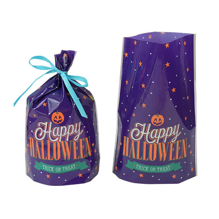 Halloween Trick Treat Drawstring Plastic Bag 5.5*7.6inches ASP