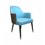 Modern Teal Leather Hotel Dining Chair Furnishings For Banquet Party