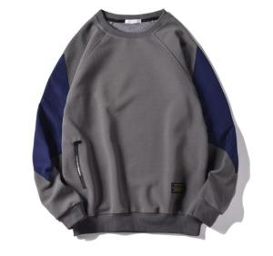 Quality Oversized Plain Blank 7.5oz Sweatshirt Street Style Black Men'S Sweatshirt wholesale