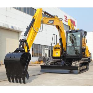 Quality SANY SY75C Small Excavator Digging Machine / 7 Ton Road Construction Equipment wholesale