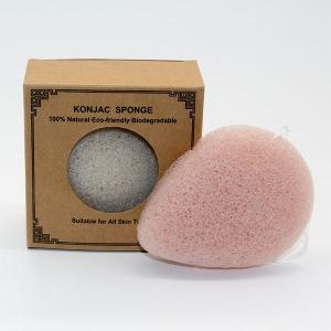 Quality SGS Pink Tear Drop Konjac Facial Cleansing Sponge For Blackheads wholesale