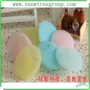 Quality handle silicone face cleanser fit for adult or baby.. wholesale
