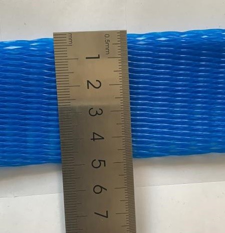 70 Mesh Protective Netting Sleeve Blue Color High Flexibility For Metal Parts