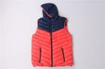 Ladies Color Matching Utility Gilet Vest Lightweight Hooded Padded Vest
