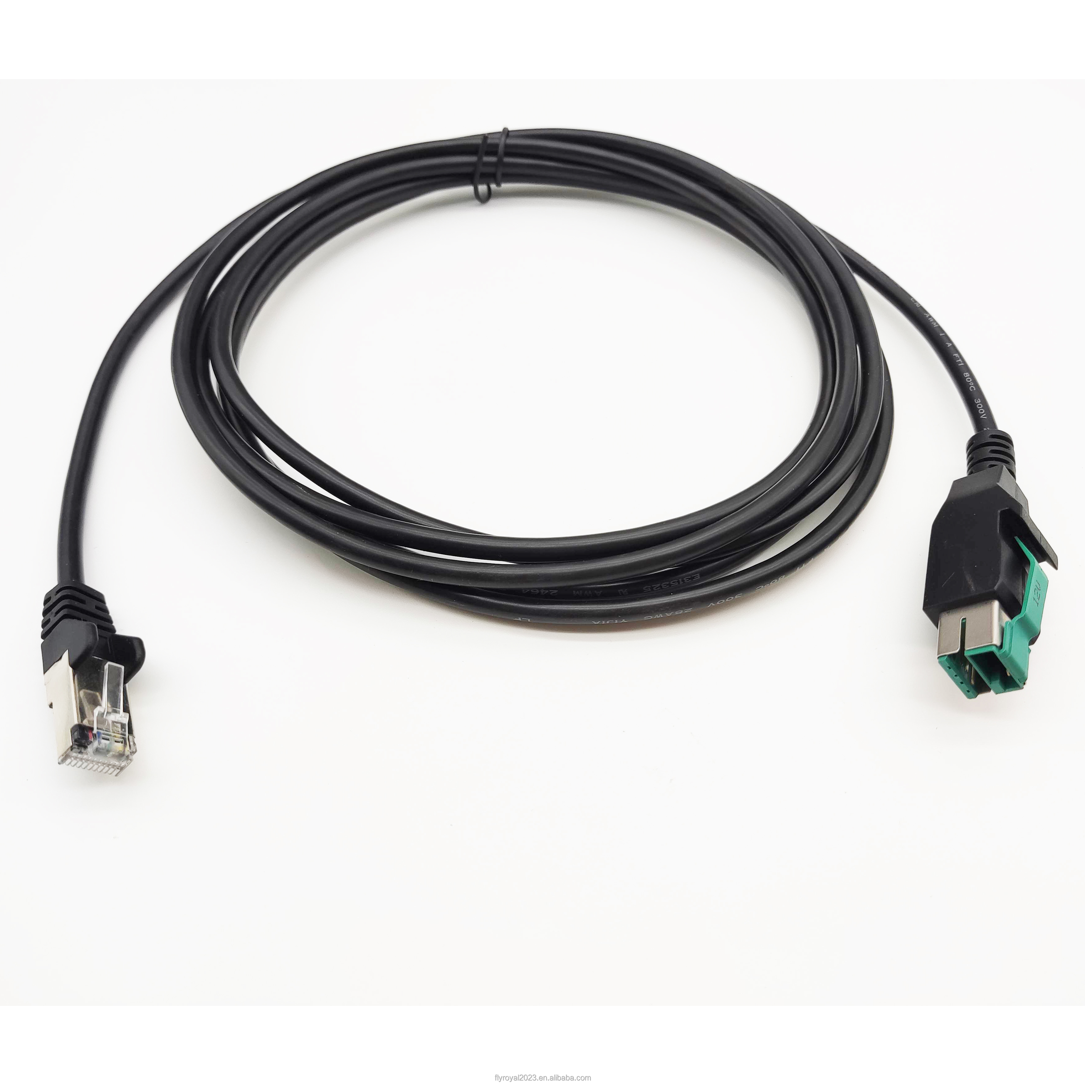 1m 1.5m 12V 24V PoweredUSB Cable Male To RJ45 For Computer Tablet