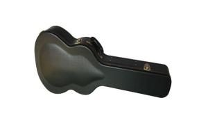 Quality Amazing Leather A Shape Wooden Guitar Case Musical Instrument Wooden Hard Case wholesale