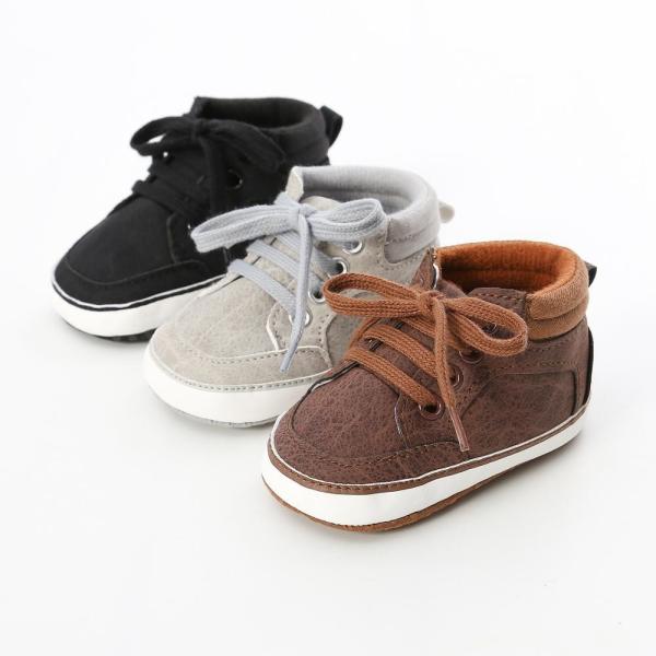 New designed PU Leather shoes soft bottom newborn prewalker toddler boy baby