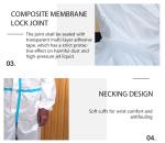 White Disposable Overalls Disposable Protective Suit Anti Bacterial CE Approved
