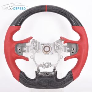 Quality Red Leather Sports A90 Supra Steering Wheel Toyota Alcantara wholesale