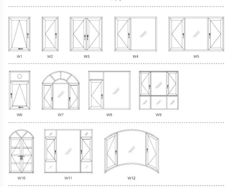Modern Tempered Glass Aluminum Casement Window For Apartment Office