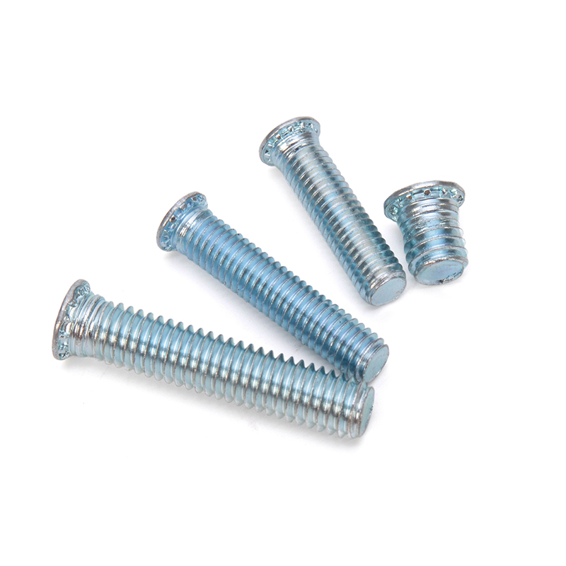 ISO Standard Self Clinching Stud Screw Rivet Fhs M2.5 M3 M4 M5 M6 M8 M10 Bright Finish Uncoated for Industrial Machinery