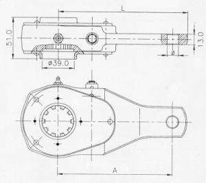 Quality high quality DAF 505835 Manual Slack Adjusters air brake system made wholesale