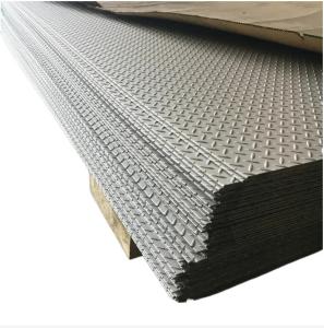 China 16 Gauge 18 Gauge SS Steel Sheet A240 Embossed Checkered Stainless Plates on sale