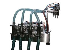 Quality 4 Heads Pneumatic Liquid Filling Packaging Machine For Beverage Oil Shampoo wholesale