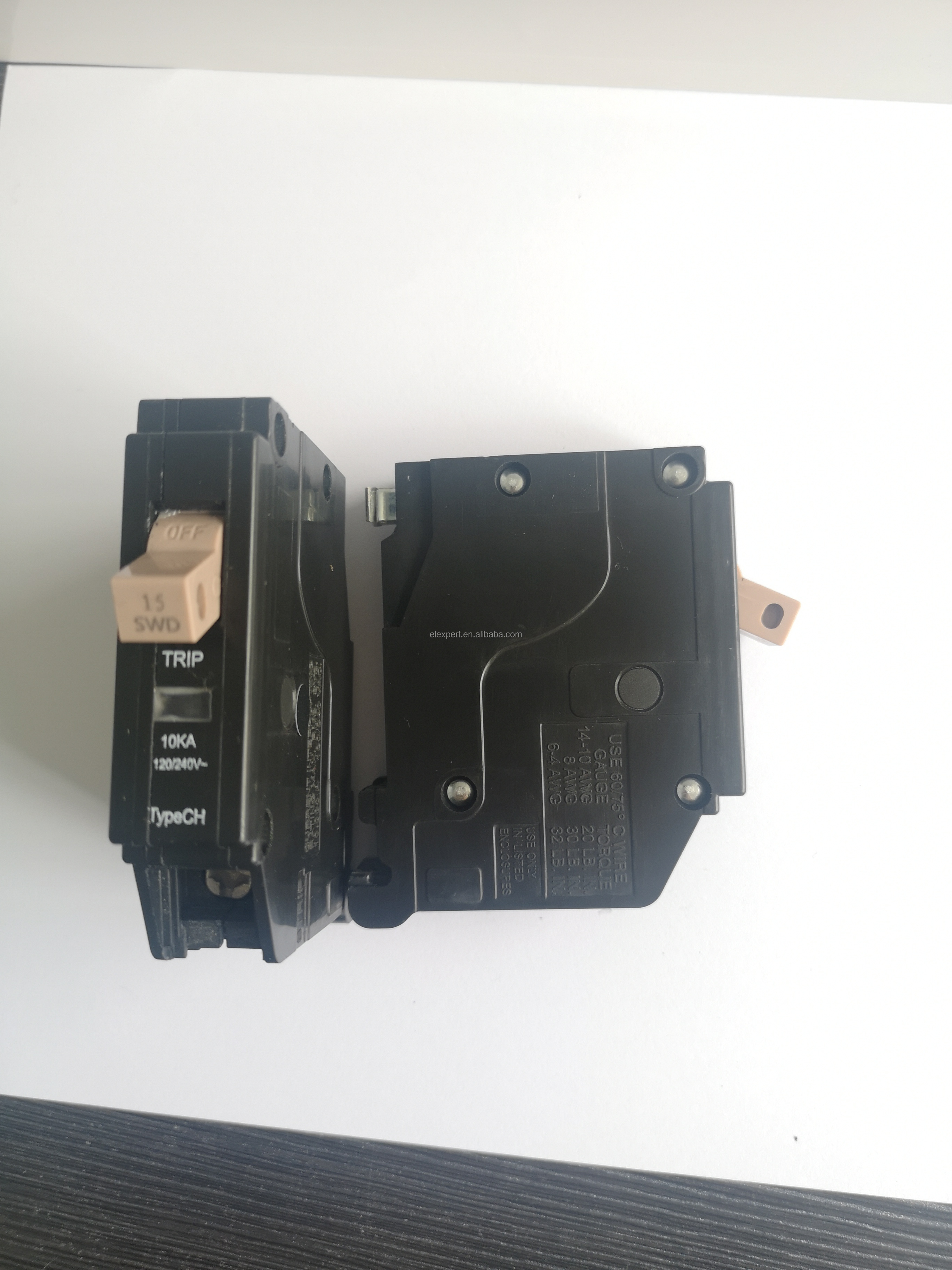 CH type 1P 2P 63A plug in mini circuit breaker MCB