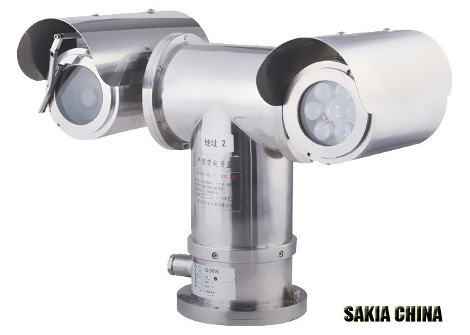 ExdIICT6 ZONE1 ZONE2 Explosion proof camera PTZ with Infrared light wiper SS11