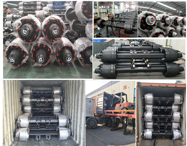 Commercial German Type Semi Trailer Axles Fuwa Round 420X220MM 1840mm