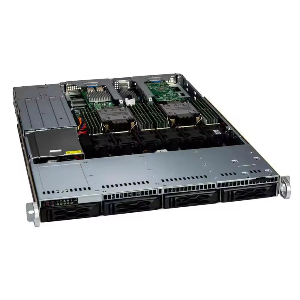 Supermicro SYS-611C-TN4R X13 1U CloudDC PCIe 5.02 4 Hot-Swap 3.5" NVMe/SAS/SATA 1-DPR