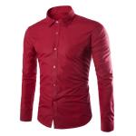 White Embroidered Dress Shirts , Personalised Business T Shirts Patterned