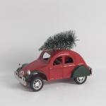 Modern Metal Christmas Decorations Red Car Handicrafts